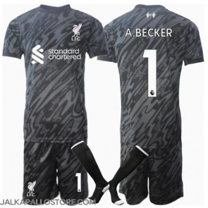 Liverpool Alisson Becker #1 Maalivahti Kotipaita Lapsille 2024-25 Lyhythihainen (+ shortsit)